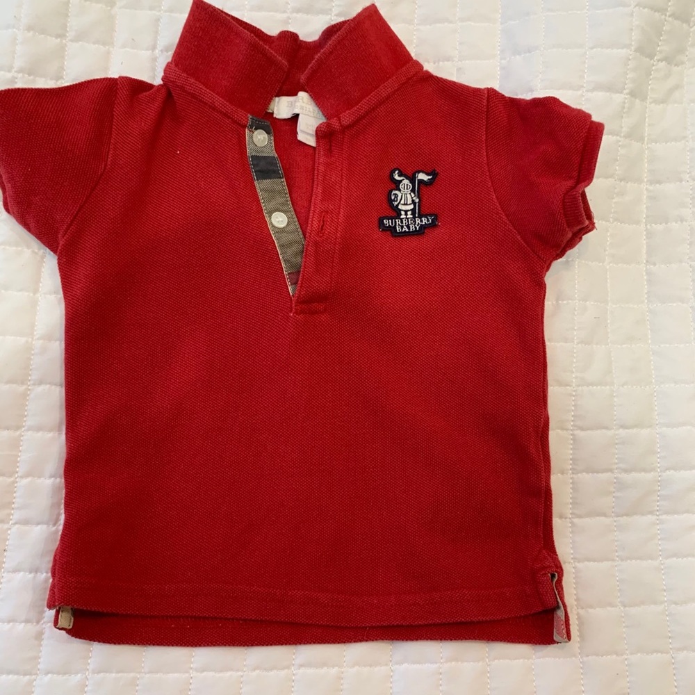 Kids Burberry polo shirt